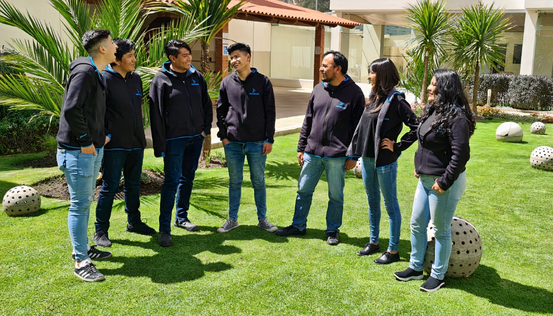 We have a competitive, nice and welcoming workspace